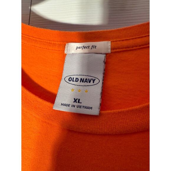 Vintage Y2K Orange Black Cat T-shrit Fitted Women's XL - Picture 3 of 4